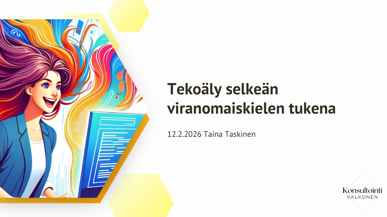 Tekoäly selkeän viranomaiskielen tukena 12.2.2026