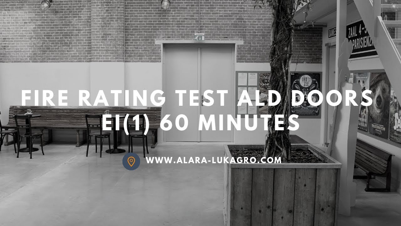 Succesvolle brandtest Alara-Lukagro deur - El(1) 60 minuten