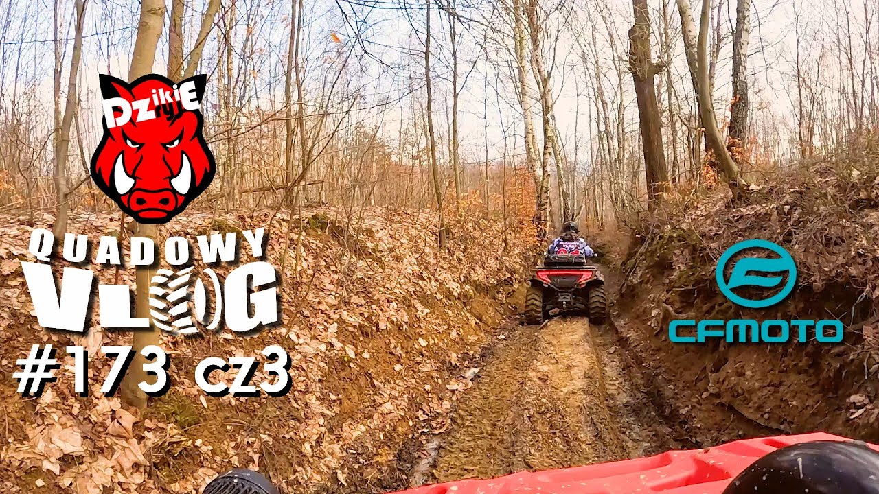 #173 cz3 - Przez krzaki, Budowy w środku lasu, Eksploracja z Cf Moto (quad vlog pl)