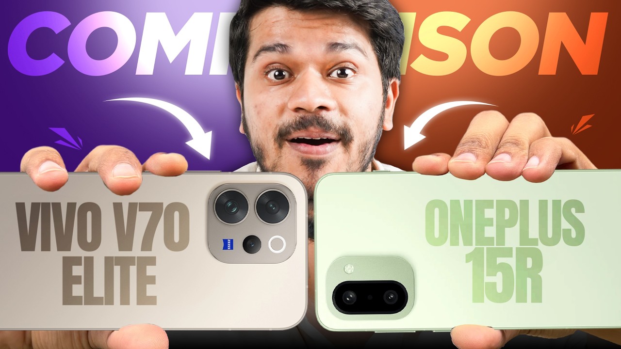 Vivo V70 Elite vs OnePlus 15R detailed comparison in Hindi🔥 | Which one should you buy?