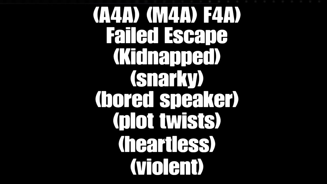 (A4A) (M4A) (F4A) Failed Escape