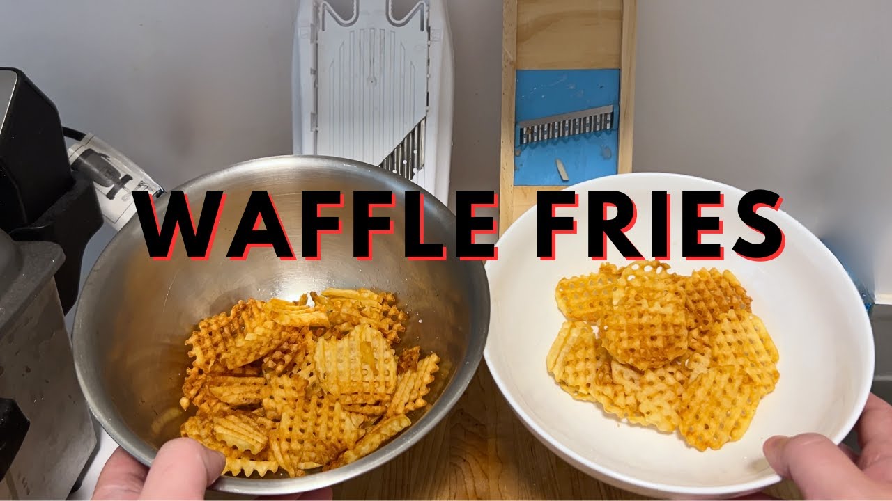 Waffle Fries and the BEST mandoline for making them.