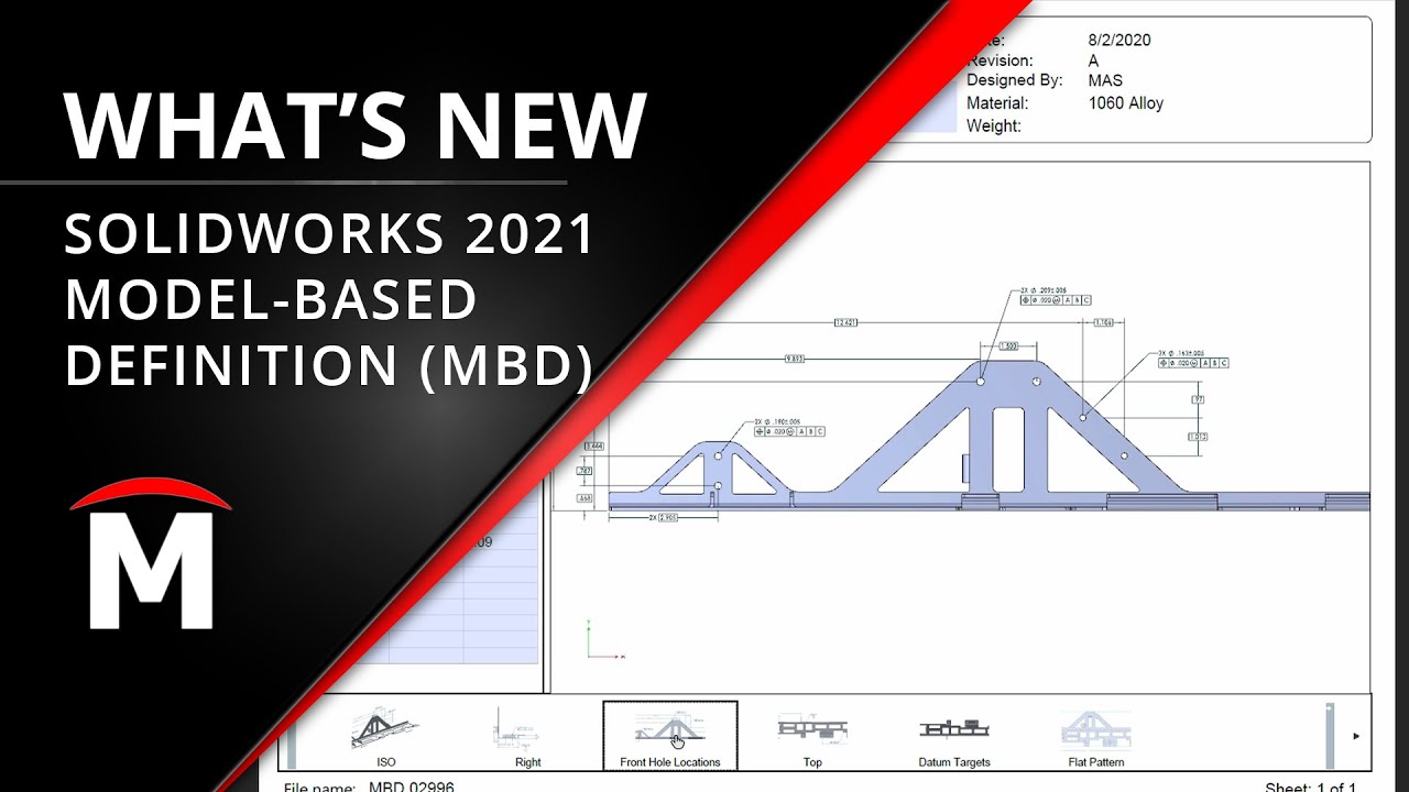What's New in SOLIDWORKS MBD (Model Based Definition) 2021