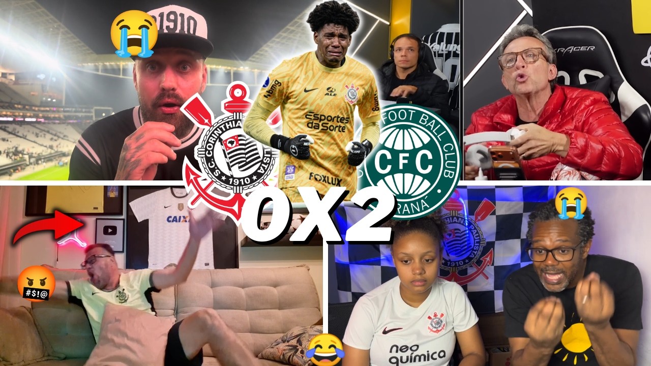REAÇÕES DOS CORINTHIANOS TRISTEZA TOTAL | CORINTHIANS 0 X 2 CORITIBA | VAMOS RIR KKK