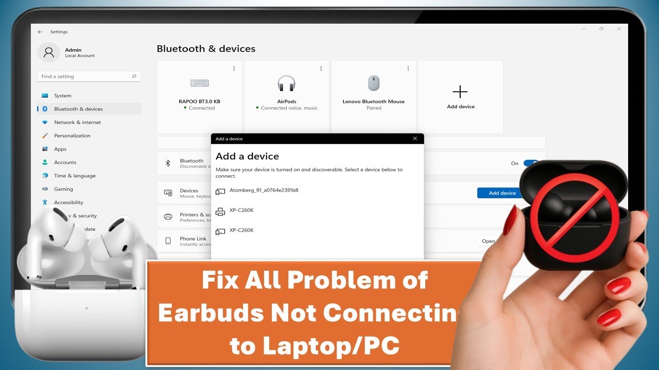 How to Fix All Problem of Earbuds Not Connecting to Laptop/PC