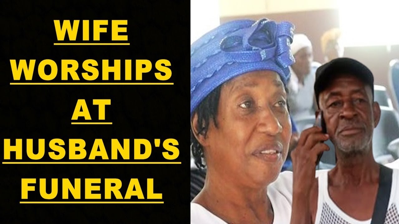 Wife Worships At Husband's Funeral (Watch To The End)
