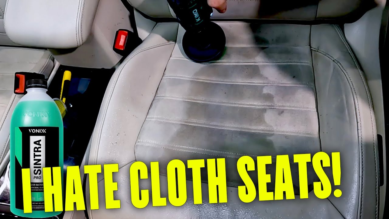 Get Rid Of Those Nasty Stains On Your Cloth Seats!