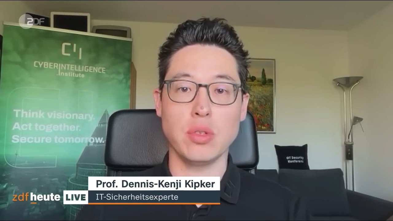 Signal-Hack im Deutschen Bundestag: Prof. Dr. Dennis-Kenji Kipker analysiert die Lage bei ZDF heute