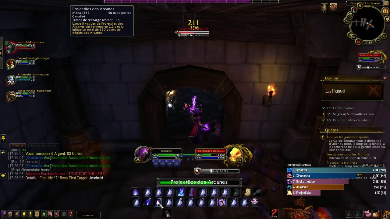 Leveling arcane mage 8.3