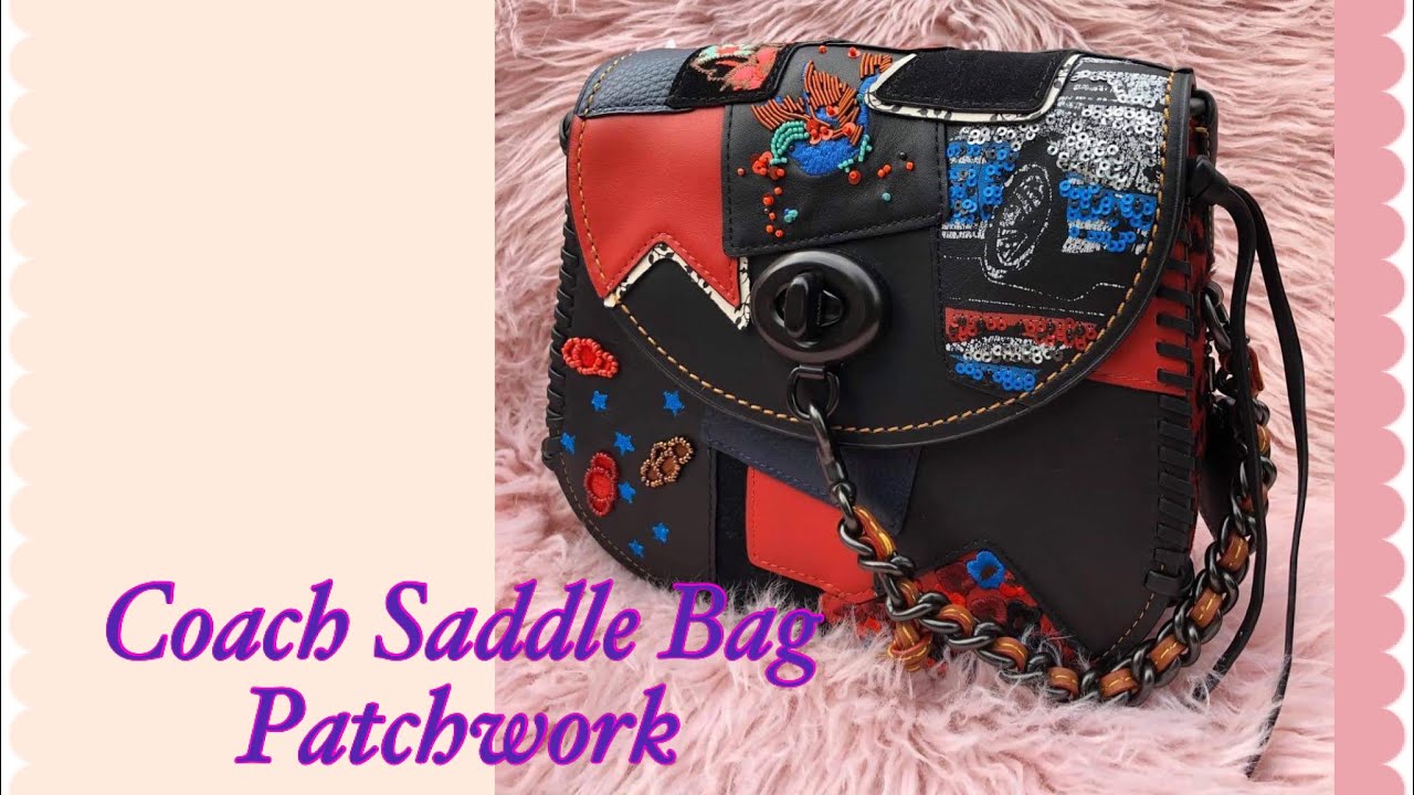 Coach Saddle bag patchwork