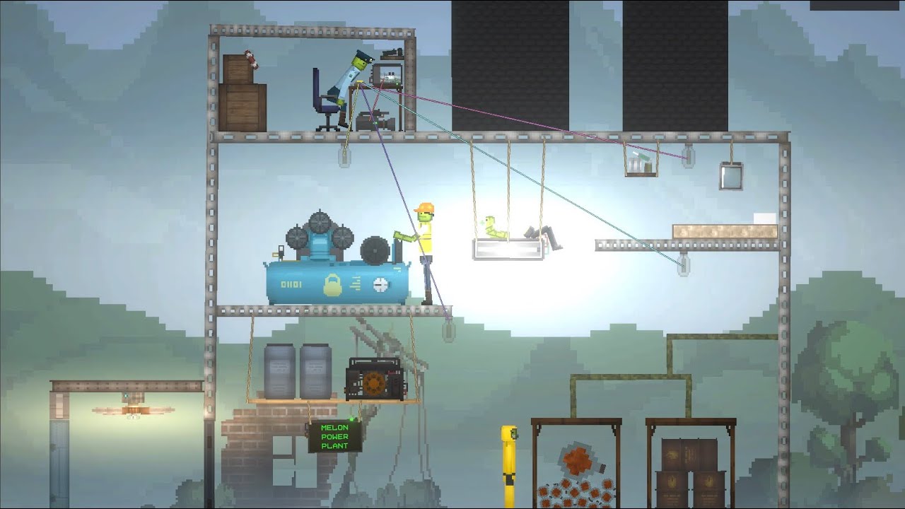 Earthquake at power plant, Melon Sandbox