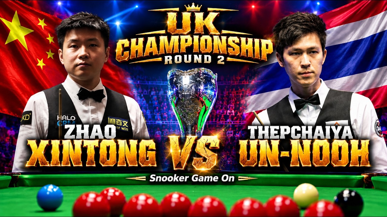 Zhao Xintong vs Thepchaiya Un-Nooh Full Match Highlights | UK Snooker Championship 🏆