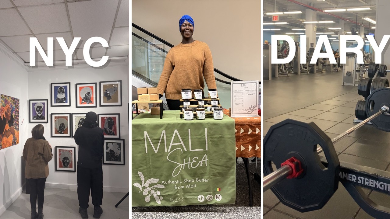 NYC Winter Vlog: Small Business Pop-Up at Baruch College + Gym, Art & Wellness ❄️