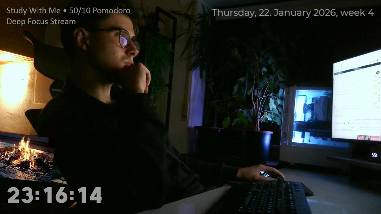 Study With Me • Pomodoro Deep Focus • bUild stream