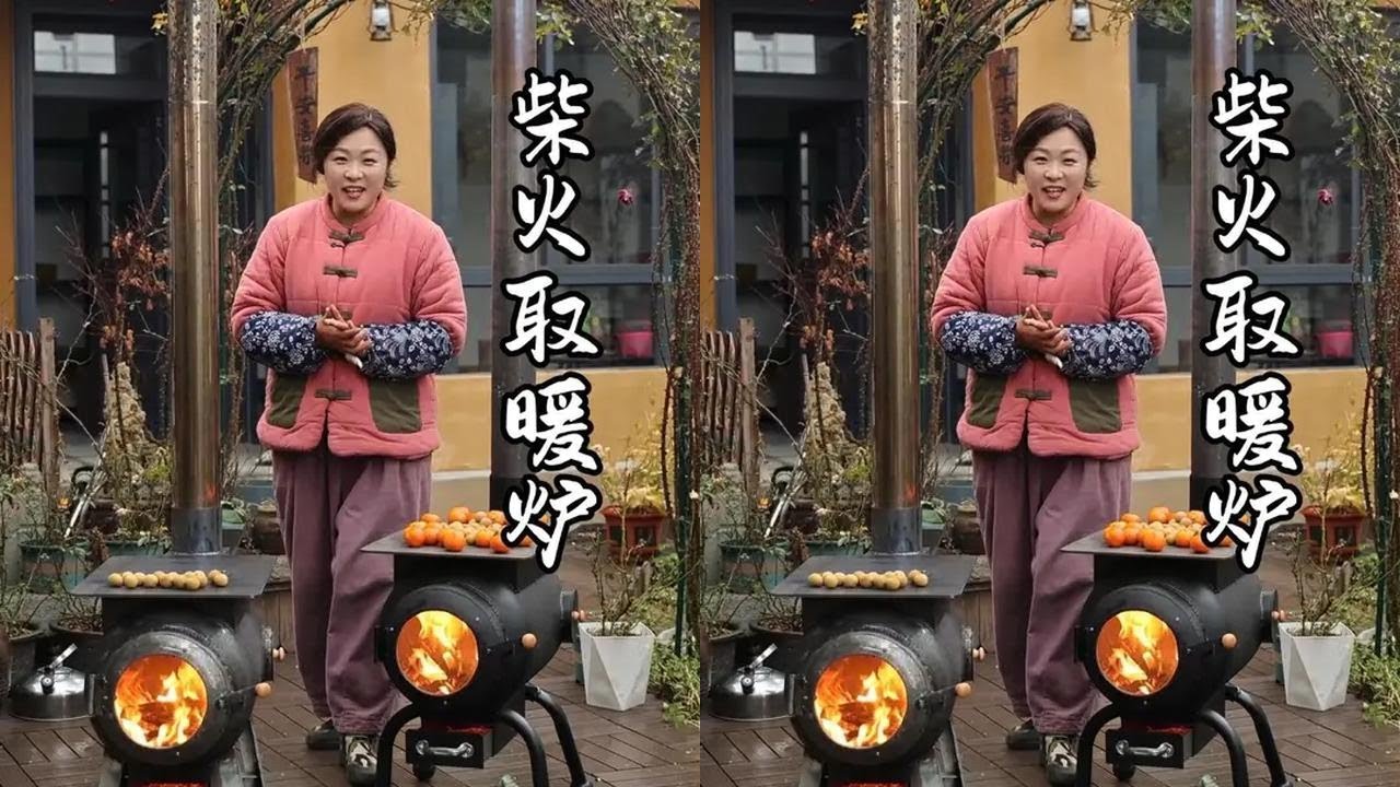 用液化气罐改柴火取暖炉的详细步骤和尺寸来啦，能烧柴，能烧煤，能烧炭，冬天放在屋里取暖、烧水做饭，还能围炉煮茶，太实用了