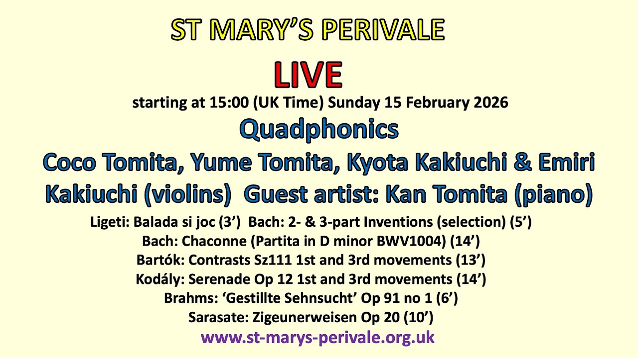 St Mary's Perivale LIVE :  Quadphonics Ensemble