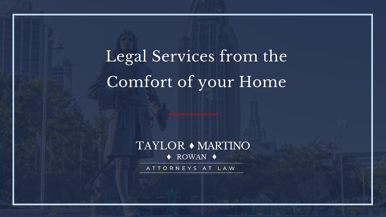 Legal Services from the Comfort of your Home