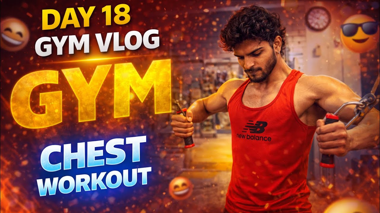 Day 18 ||gym vlog || workout vlog || vlog || transformation vlog ||   exercises  chest workout 