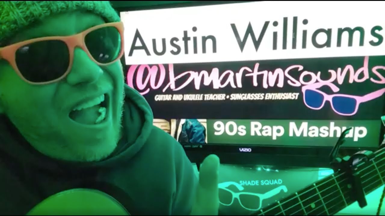 90s Rap Mashup - Austin Williams Guitar Tutorial (Beginner Lesson!)