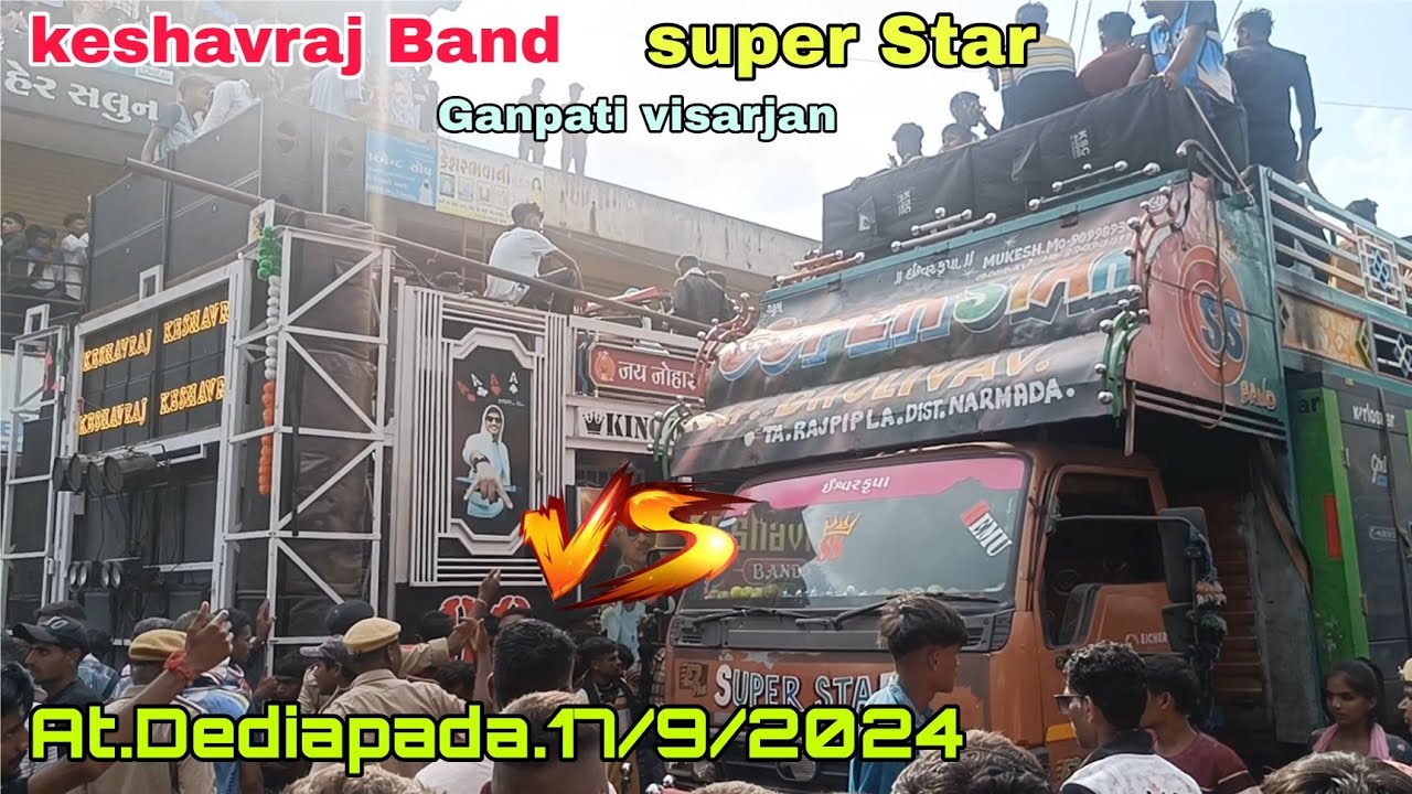 keshavraj Band.super star band. Ganpati visarjan. Full Dhamaka.At.Dediapada.17/9/2024.