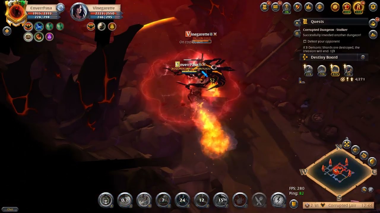 Albion Online ENVERPASA One handed hammer VS Tombhammer in corruption dungeon