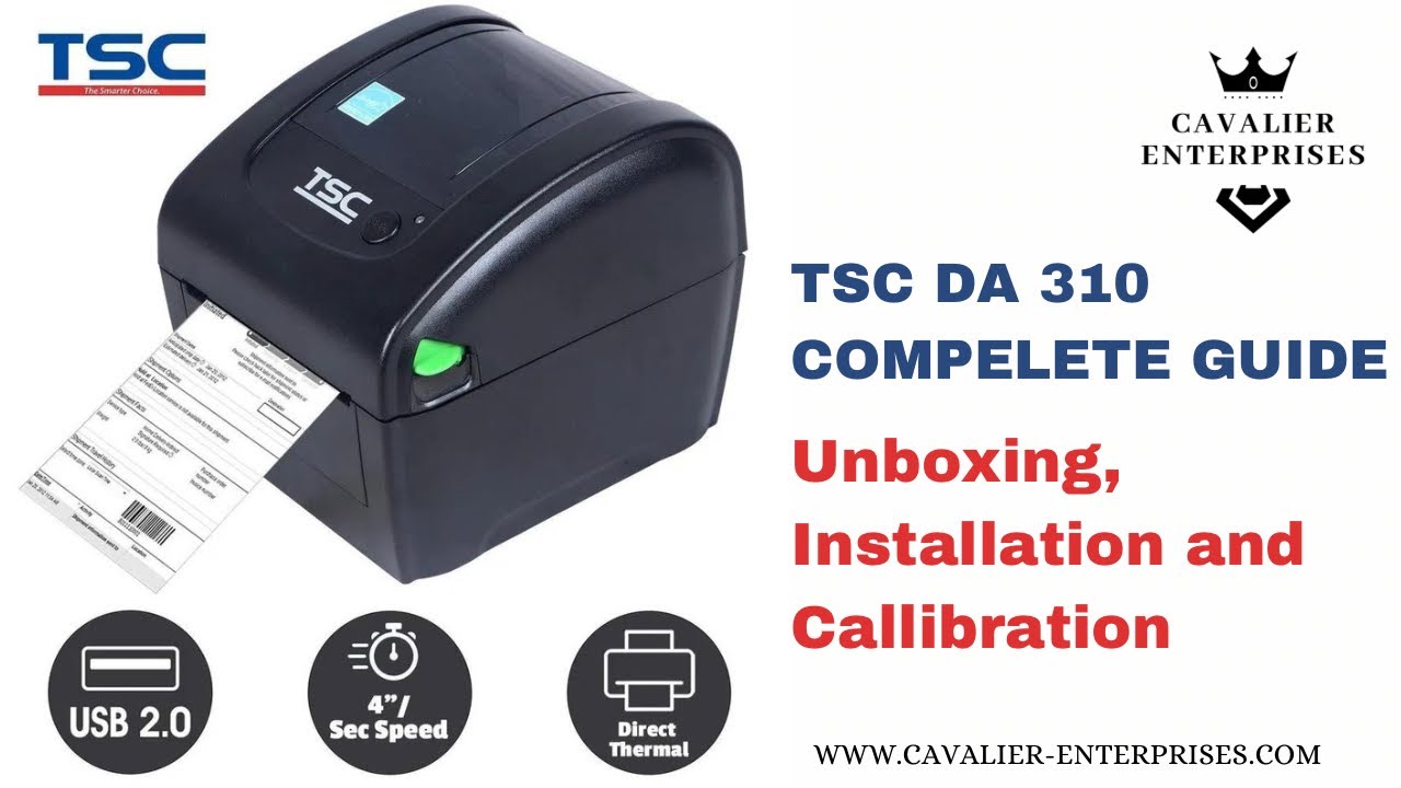 TSC DA310 thermal label printer for AMAZON | Complete guide | drivers installation | calibration