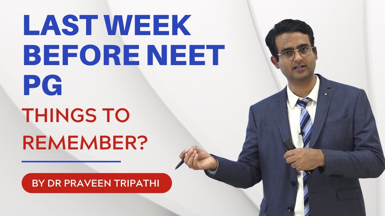 Last week before NEET PG. Things that you must remember? #NEETPG #NEETPG2023 #NEETPG23