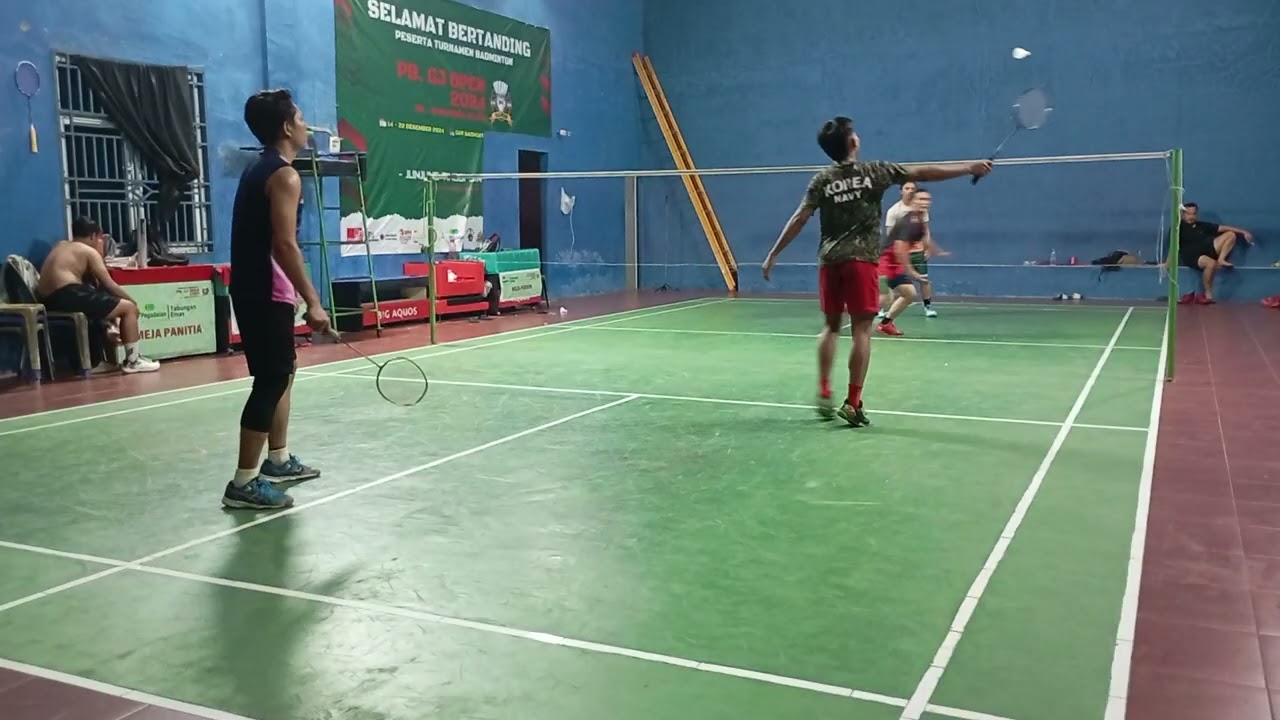 My hobby is play badminton. Mr barat cs vs me radit cs