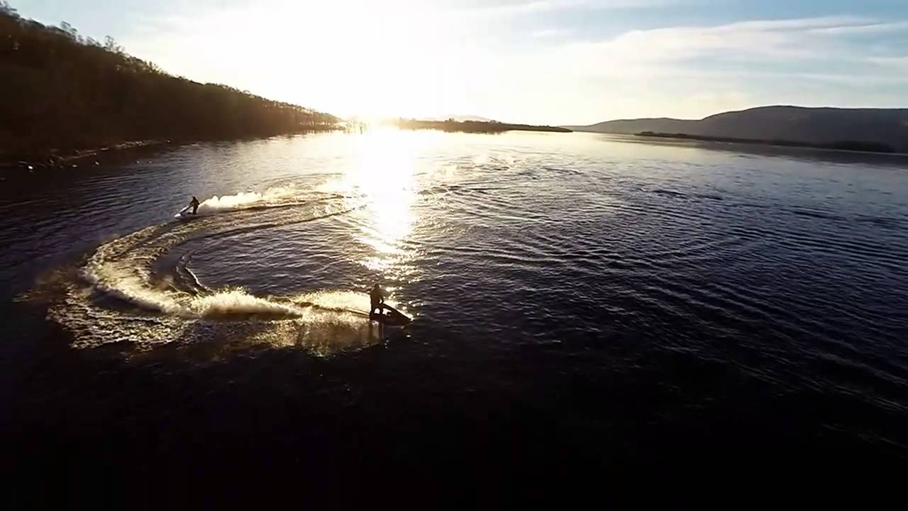 jet skis on loch lomond (drone footage)