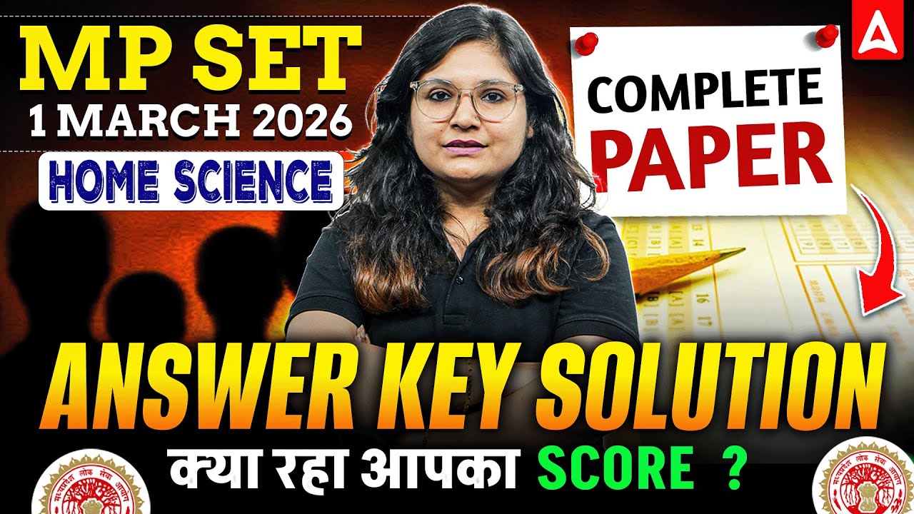 MP SET Answer Key 2026 | MP SET Home Science Exam Analysis | MP SET Home Science Answer Key Solution