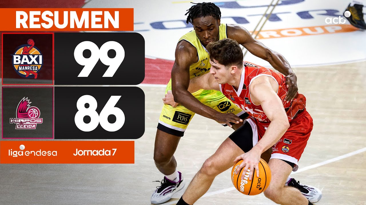 BAXI Manresa - Hiopos Lleida (99-86) RESUMEN | Liga Endesa 2025-26