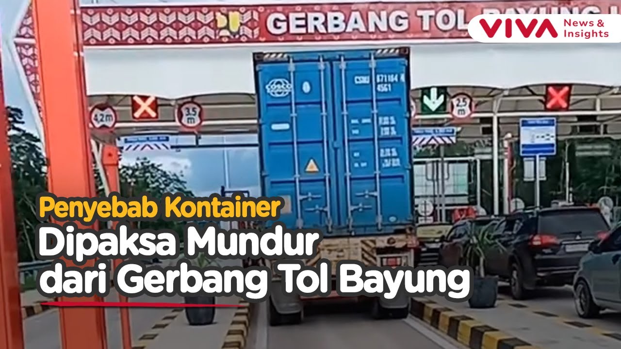 Sopir Truk Meradang Kontainer Ditahan di Gerbang Tol, Ternyata..