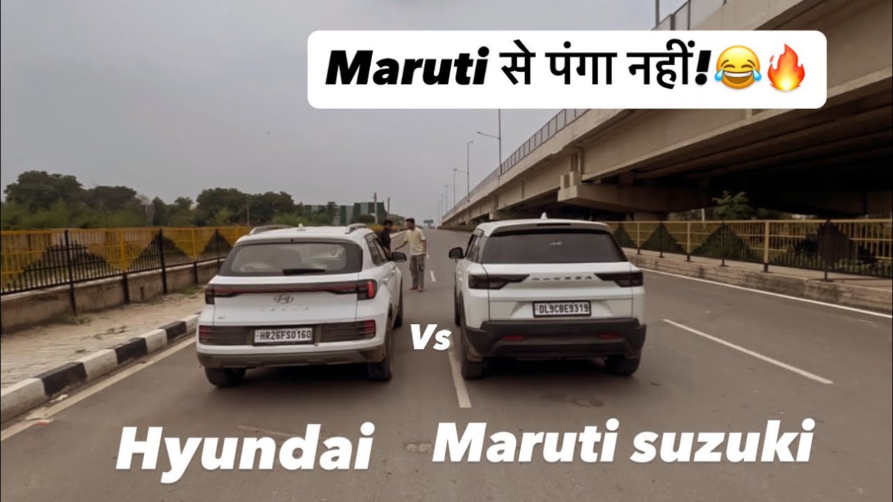 VENUE vs BREZZA🔥- DRAG RACE🚀!! MOST DEMANDING DRAG😈