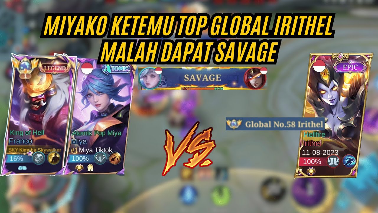 KETEMU TOP GLOBAL IRITHEL SAMPE DAPET SAVAGE PAKE META INI!!!