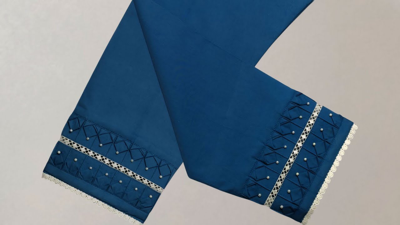 Beautiful Trouser Design || Khubsurat Panche Ka Design || #nabiladressingdesigner