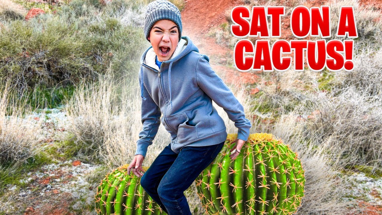 Shae Sat On A CACTUS While Hiking!!