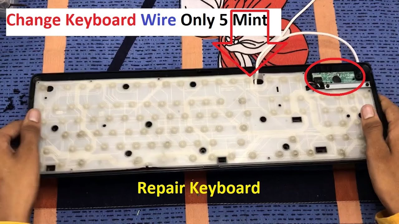 How To Repair keyboard Wire Replacement|| how to fix keys not working||  5 mint|| #keyboard #repair