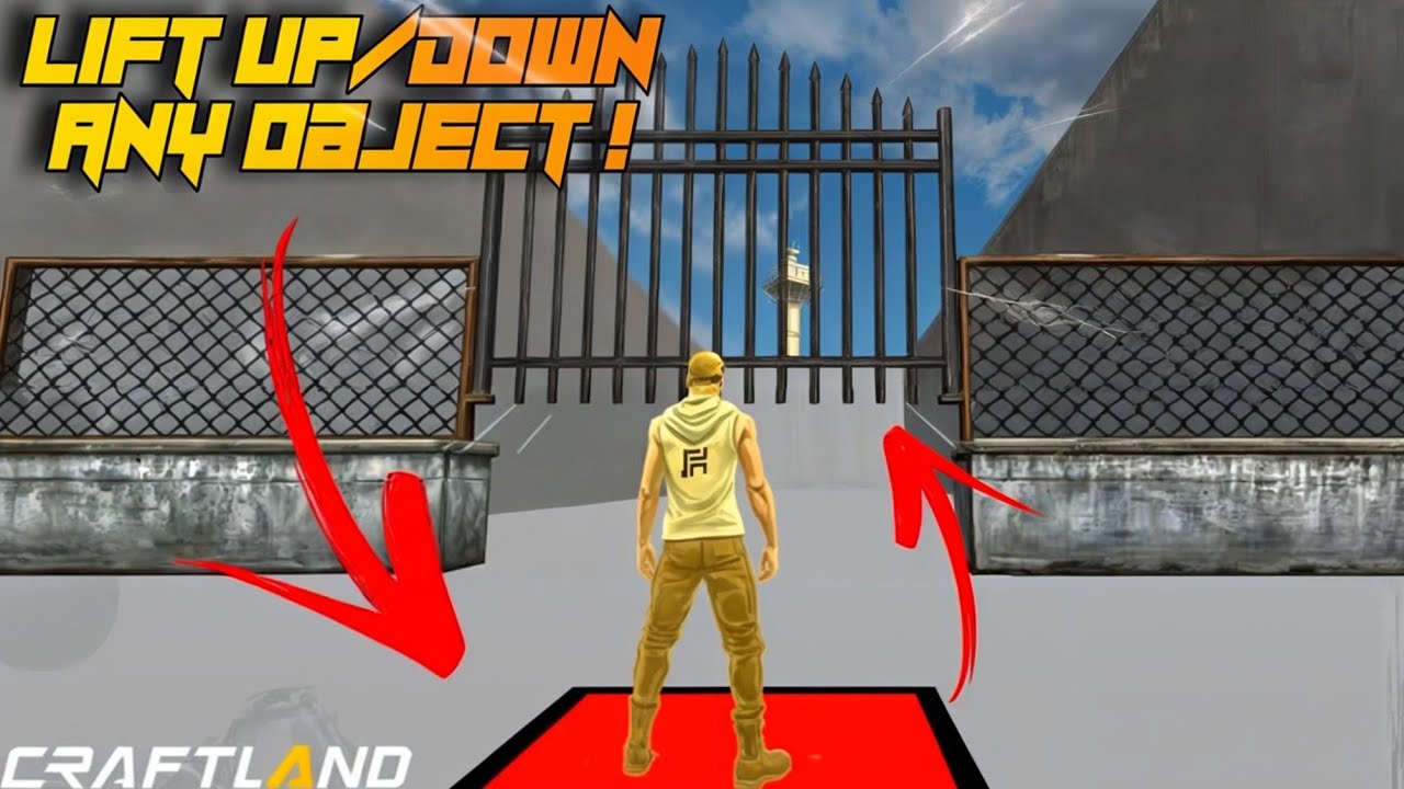 Lift Up/Down Any Object In FreeFire Craftland ! (Tutorial) pt-2