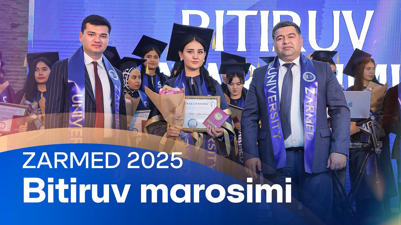 🎓 ZARMED Universiteti Buxoro kampusida ilk bitiruv marosimi bo‘lib o‘tdi!