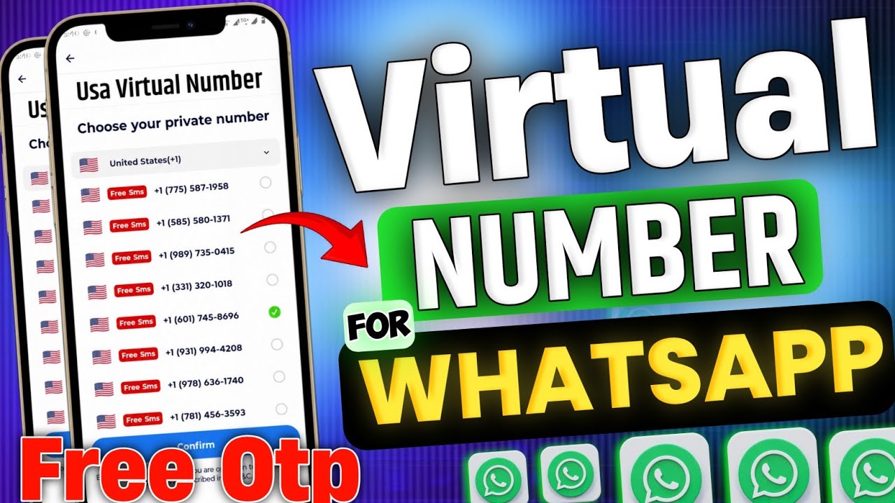 Free USA Numbers for WhatsApp || Get FREE Virtual Phone NUMBER for WhatsApp || Temp Number Free OTP!