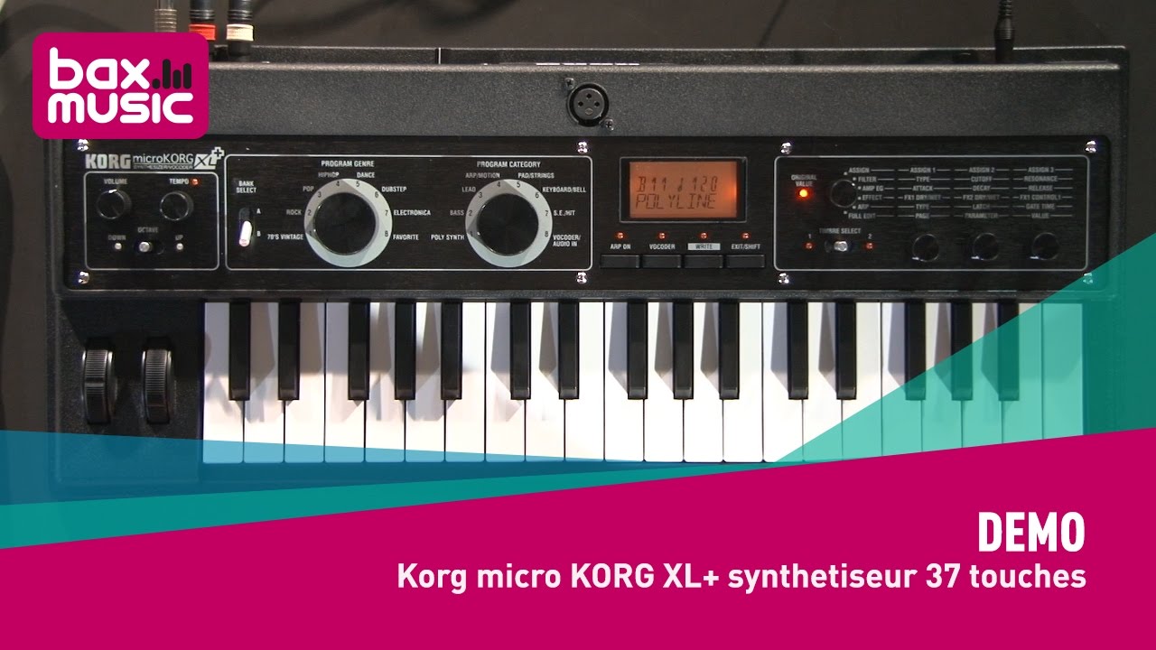 Korg microKORG XL+ synthétiseur 37 touches - Demo