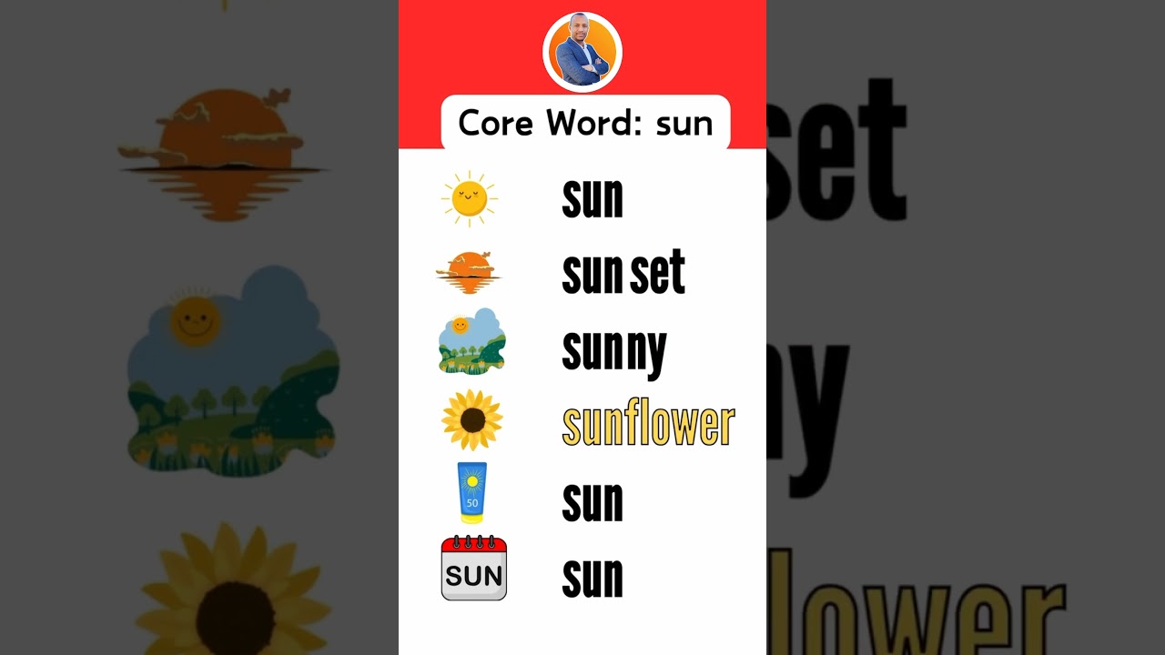 Learn English | Core words | Sun