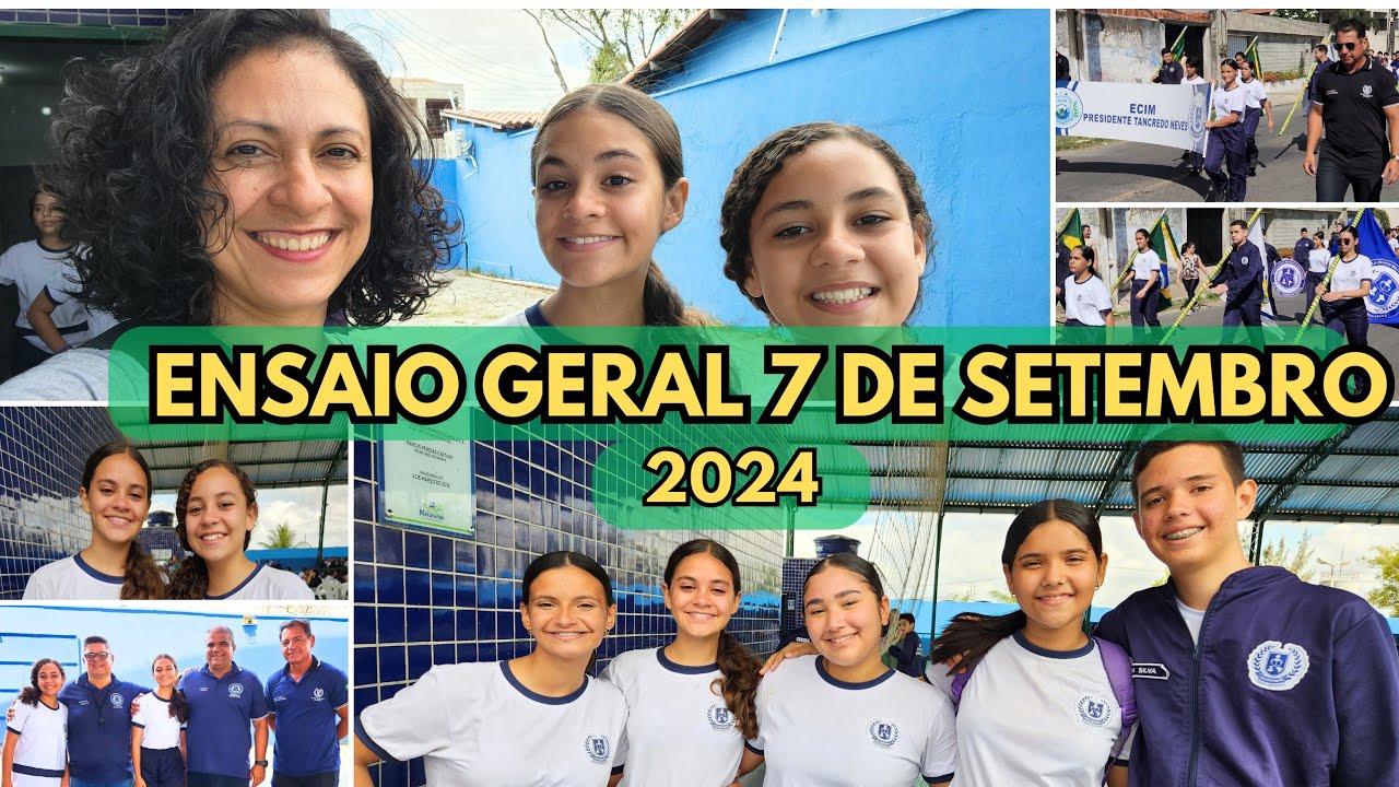 ENSAIO GERAL-Desfile de 7 de Setembro da Escola ENCIM Presidente Tancredo Neves