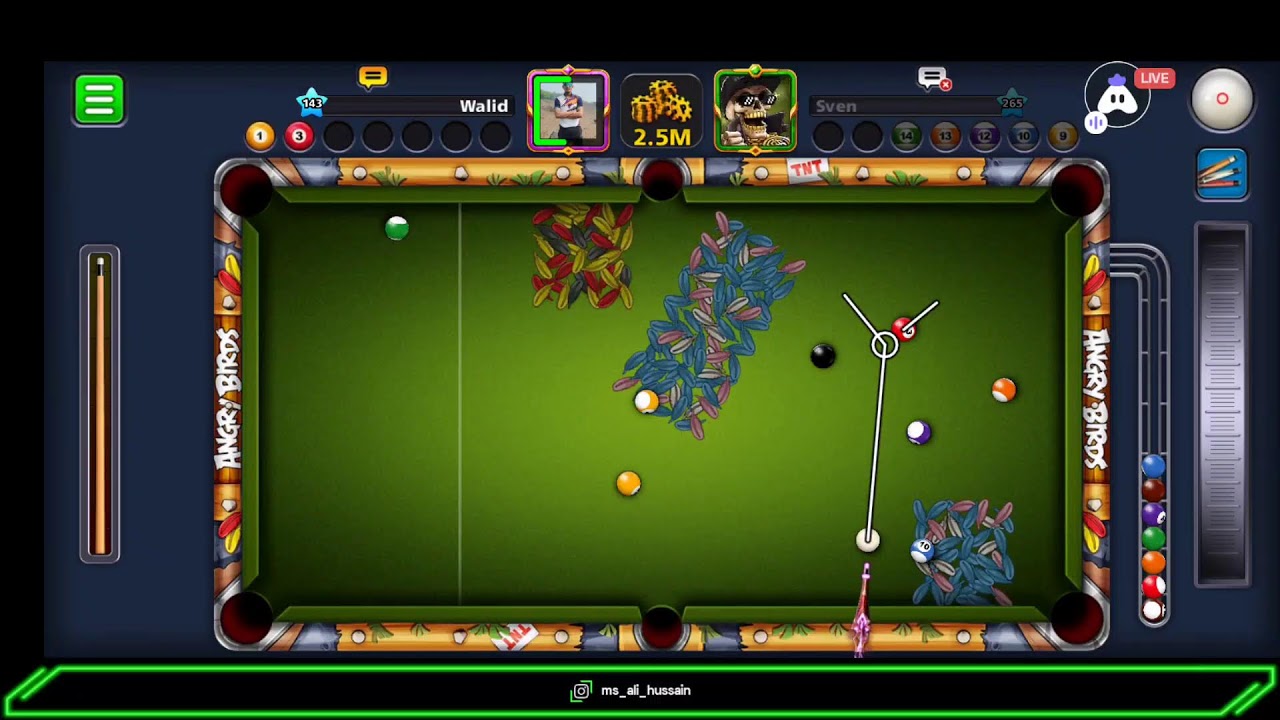 Angry Bird Table In 8 Ball Pool😎