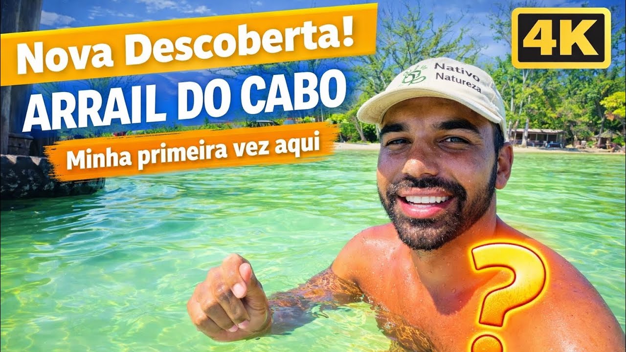 PRAIA DO PNEU em 4K | O Paraíso Escondido de Arraial do Cabo 