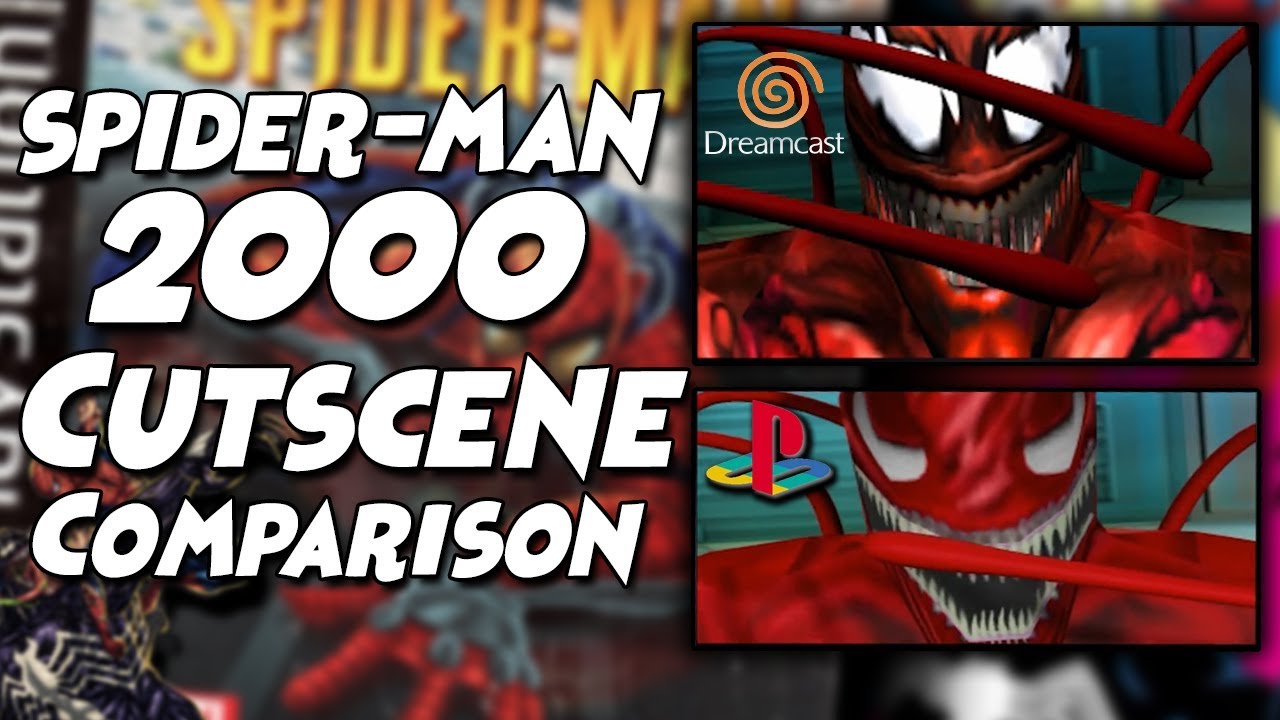 Сравнение заставок Spider-Man 2000 для PS1 и DreamCast