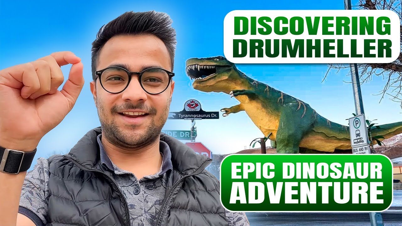 Exploring the WORLD’S BIGGEST Dinosaur & Secret Fossil Treasures in Drumheller | Explore With Shyam