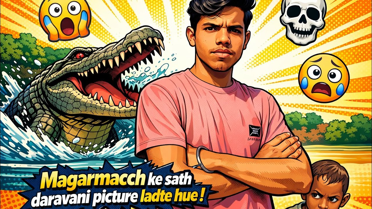 रामगंगा नदी में आया मगरमच्छ🐊#viral #funny #india #comedy 