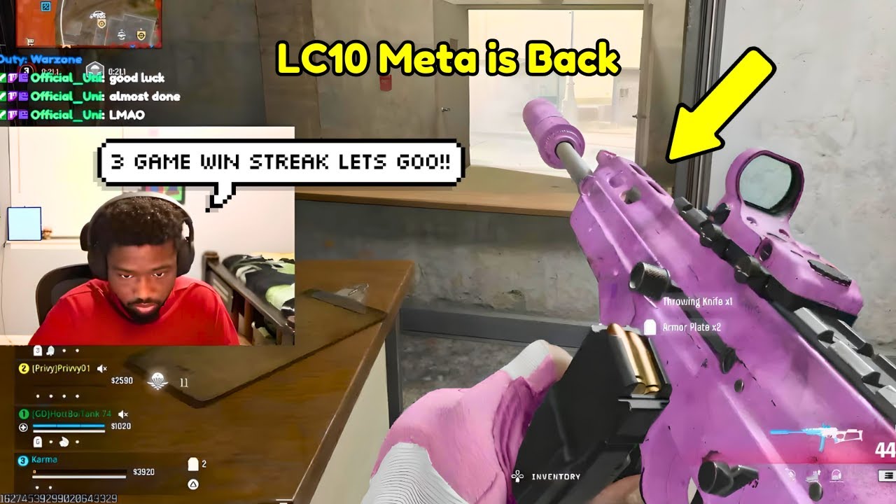 Going CRAZY with the LC10! Yusuf's Rebirth Island Win Streak (Full Stream)