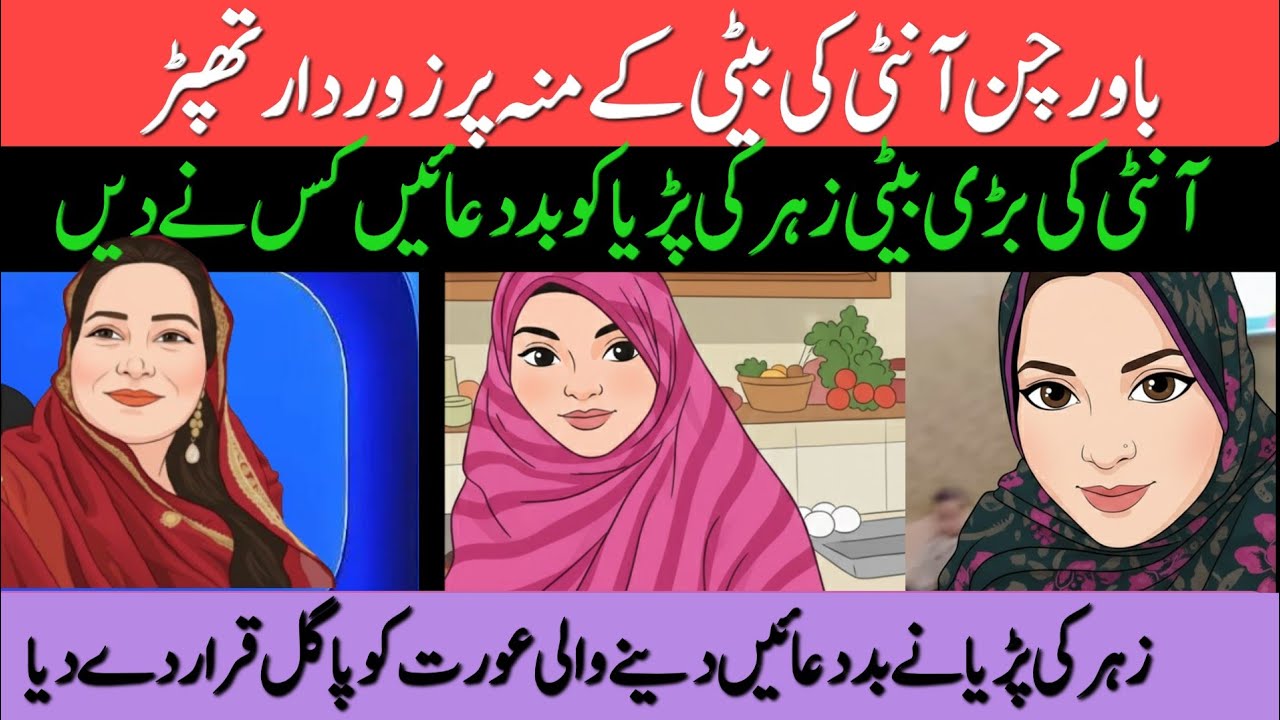 @guriyakiduniya Bawarchan aunty ki beti ke munh per zordar thappad | Zahar ki pudiya ko badduaaen ki